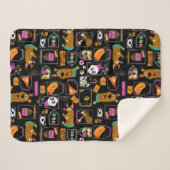 Scooby-Doo | Halloween Scooby-Doo-Muster Sherpadecke (Vorderseite (Horizontal))