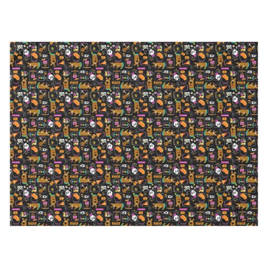 Scooby-Doo | Halloween Scooby-Doo-Muster Tischdecke (Vorderseite (Horizontal))