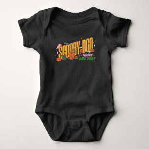 Scooby-Doo-Halloween-Snack-Logo Baby Strampler