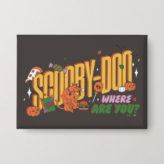 Scooby-Doo Halloween Snack Logo Button (Vorderseite)