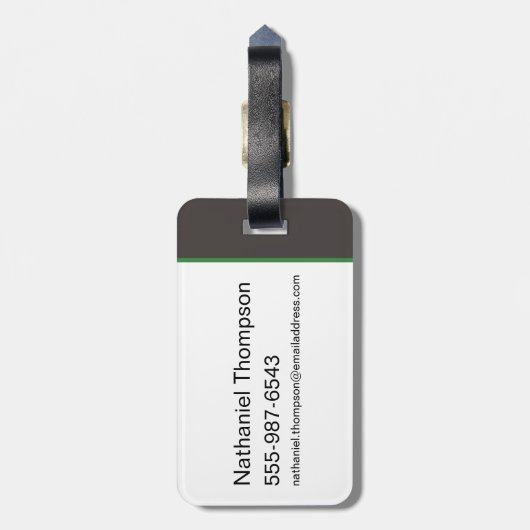 Scooby-Doo Halloween Snack Logo Gepäckanhänger (Rückseite vertikal)