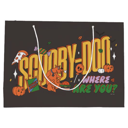 Scooby-Doo Halloween-Snack-Logo Große Geschenktüte (Rückseite)