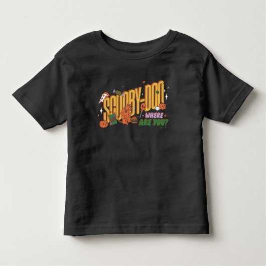 Scooby-Doo Halloween Snack Logo Kleinkind T-shirt (Vorderseite)