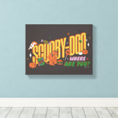 Scooby-Doo Halloween Snack Logo Leinwanddruck (Insitu (Holzboden))