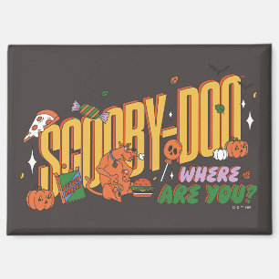 Scooby-Doo-Halloween-Snack-Logo Magnet