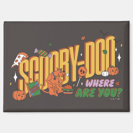 Scooby-Doo Halloween Snack Logo Magnet (Vorderseite)