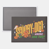 Scooby-Doo Halloween Snack Logo Magnet (Vorderseite/Rückseite)