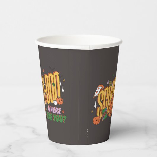 Scooby-Doo Halloween Snack Logo Pappbecher (Rechts)