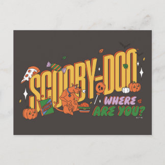 Scooby-Doo-Halloween-Snack-Logo Postkarte