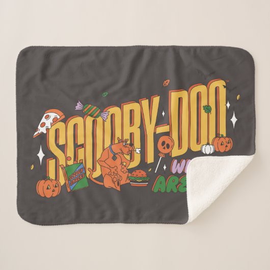 Scooby-Doo Halloween Snack Logo Sherpadecke (Vorderseite (Horizontal))
