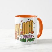 Scooby-Doo Halloween Snack Logo Tasse (VorderseiteRechts)