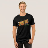 Scooby-Doo Halloween Snack Logo Tri-Blend Shirt (Vorderseite voll)