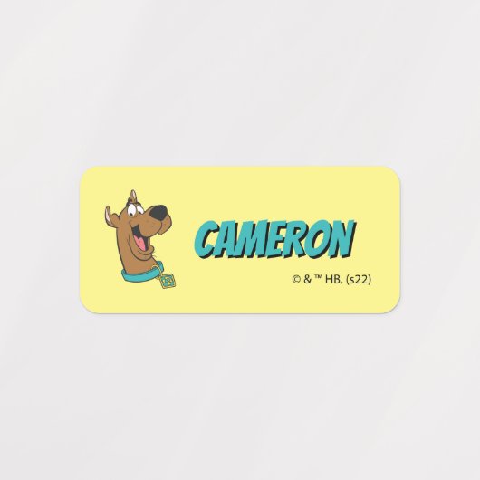 Scooby-Doo Happy Face Etiketten (Design 1)
