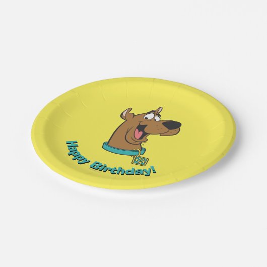 Scooby-Doo Happy Face Pappteller (Schrägansicht)