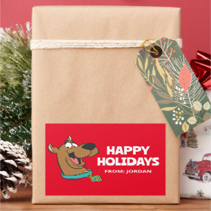 Scooby-Doo Happy Face PERSONALISIERT Rechteckiger Aufkleber