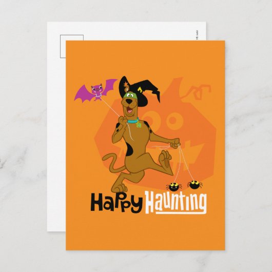 Scooby-Doo | Happy Haunting Postkarte (Vorne/Hinten)