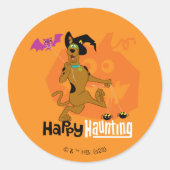 Scooby-Doo | Happy Haunting Runder Aufkleber (Vorderseite)