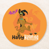 Scooby-Doo | Happy Haunting Runder Pappuntersetzer (Vorderseite)