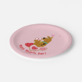 Scooby-Doo - Happy Hearts Day Pappteller (Schrägansicht)