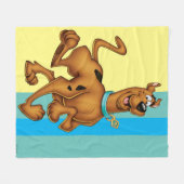 Scooby-Doo Happy Walk Fleecedecke (Vorderseite (Horizontal))