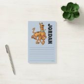 Scooby-Doo Happy Walk | Name hinzufügen Post-it Klebezettel (Büro)