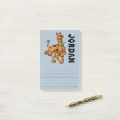 Scooby-Doo Happy Walk | Name hinzufügen Post-it Klebezettel (Auf Schreibtisch)