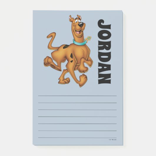 Scooby-Doo Happy Walk | Name hinzufügen Post-it Klebezettel (Vorderseite)