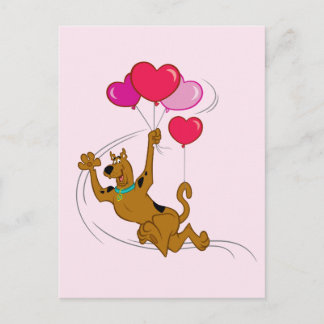 Scooby Doo - Heart Ballons Postkarte