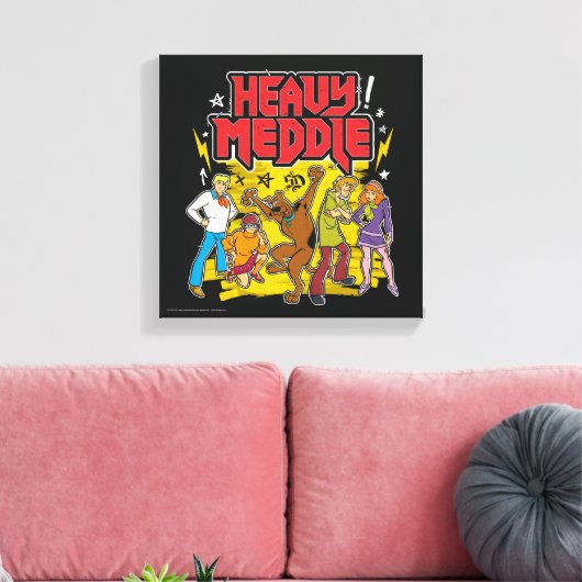 Scooby-Doo | "Heavy Meddle" Grafik Leinwanddruck (Insitu (Wohnzimmer))