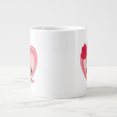 Scooby-Doo Holding Heart Lolipops Jumbo-Tasse (Vorderseite)