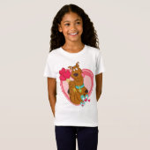 Scooby-Doo Holding Heart Lolipops T-Shirt (Vorne ganz)