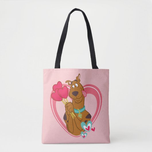 Scooby-Doo Holding Heart Lolipops Tasche (Vorderseite)