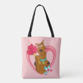 Scooby-Doo Holding Heart Lolipops Tasche (Rückseite)