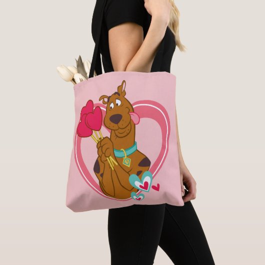 Scooby-Doo Holding Heart Lolipops Tasche (Von Nahem)