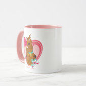 Scooby-Doo Holding Heart Lolipops Tasse (Vorderseite Links)
