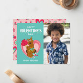 Scooby-Doo Holding Heart Lollipops Mitteilungskarte (Vorderseite/Rückseite Beispiel)