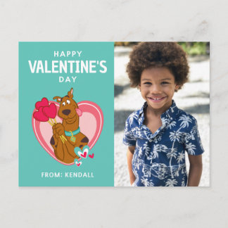 Scooby-Doo Holding Heart Lollipops Postkarte