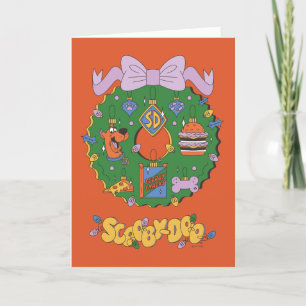 Scooby-Doo Holiday-Snack-Kranz Grafik Feiertagskarte