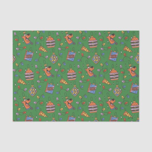 Scooby-Doo Holiday Snack Lichtermuster Seidenpapier (Vorderseite)