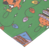 Scooby-Doo Holiday Snack Lights Muster Tischdecke (Schrägansicht)