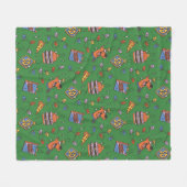 Scooby-Doo Holiday Snack Lights Pattern Fleecedecke (Vorderseite (Horizontal))