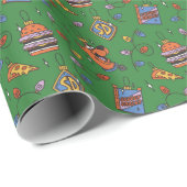 Scooby-Doo Holiday Snack Lights Pattern Geschenkpapier (Rolleneckpunkt)
