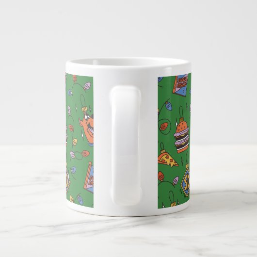 Scooby-Doo Holiday Snack Lights Pattern Jumbo-Tasse (Rückseite)