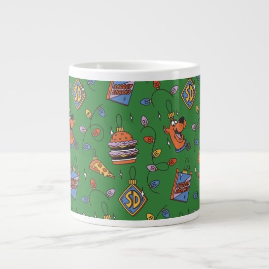 Scooby-Doo Holiday Snack Lights Pattern Jumbo-Tasse (Vorderseite)
