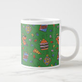 Scooby-Doo Holiday Snack Lights Pattern Jumbo-Tasse (Rechts)