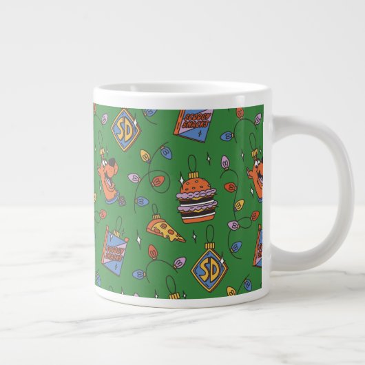 Scooby-Doo Holiday Snack Lights Pattern Jumbo-Tasse (Rechts)