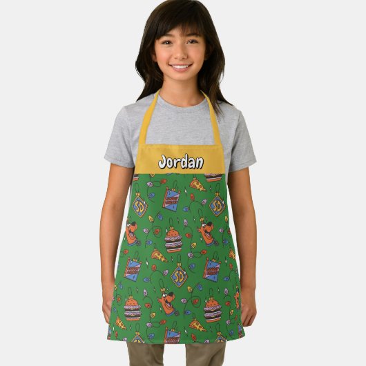 Scooby-Doo Holiday Snack Lights Pattern Schürze (Insitu)
