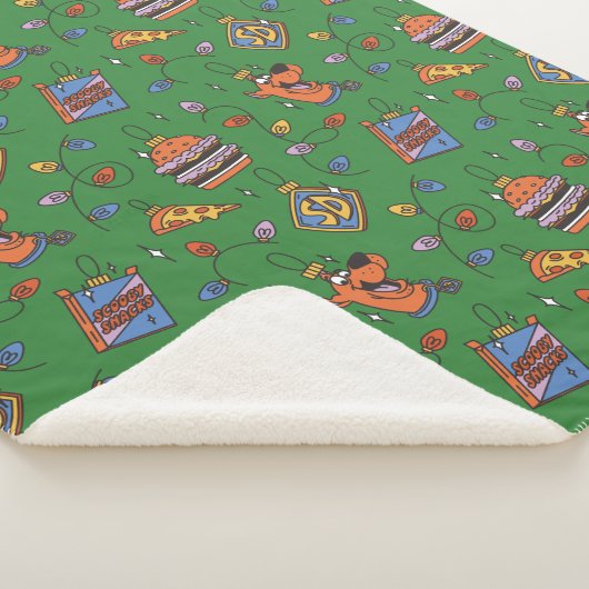 Scooby-Doo Holiday Snack Lights Pattern Sherpadecke (3/4)
