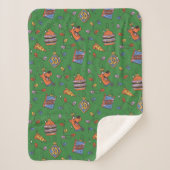 Scooby-Doo Holiday Snack Lights Pattern Sherpadecke (Vorderseite)