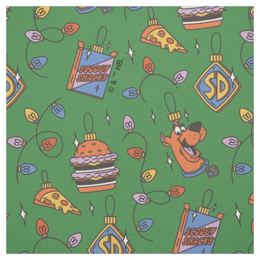 Scooby-Doo Holiday Snack Lights Pattern Stoff (Muster)